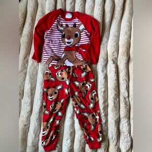 Red Reindeer Kids Pajamas
